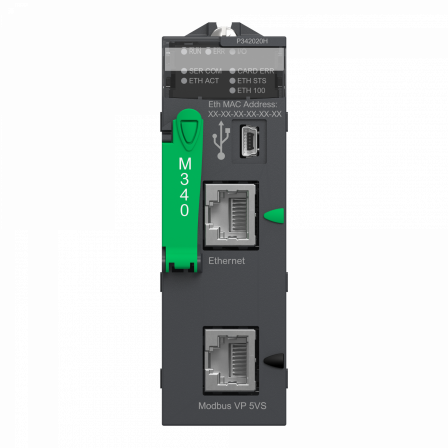 Modicon M340 - processeur - 1024 E/S TOR 256 E/S ANA - 1Modbus - 1Eth - durci