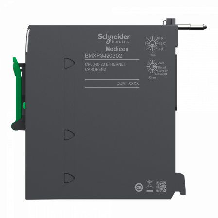 Modicon M340 - processeur - 1024 E/S TOR 256 E/S ANA - 1CAN - 1Eth