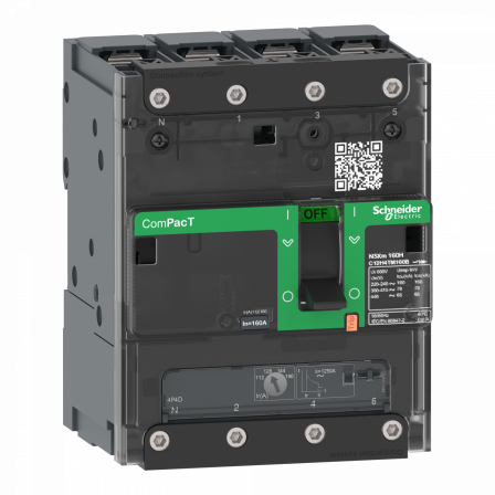 ComPacT NSXmB - disjoncteur - TM-D 50A - 4P4D - 25kA - borne à cosses