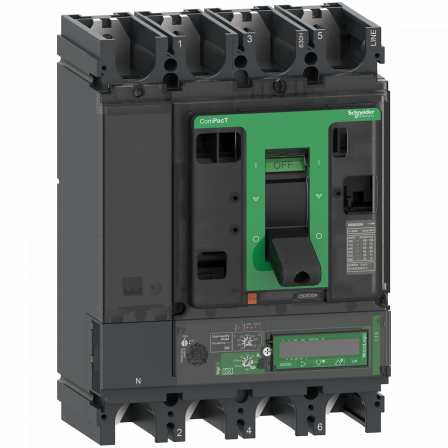 ComPacT NSX400H - Disjoncteur Vigi - MicroLogic 7.3E 400A - 4P4D - 70kA - fixe