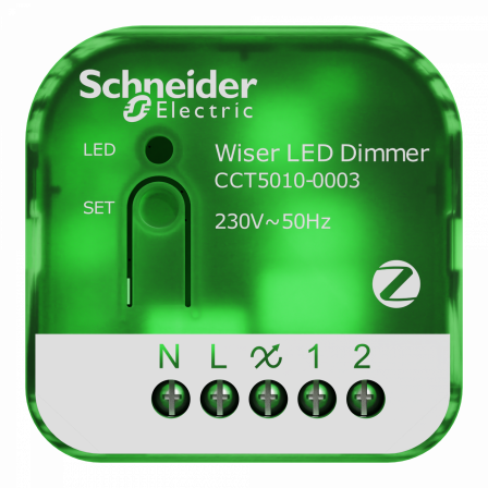 Wiser - micromodule variateur de lumière avec ou sans neutre - zigbee