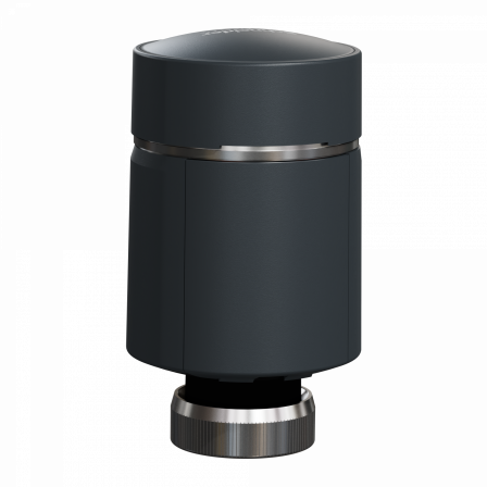 Wiser - tête de vanne thermostatique connectée liaison zigbee - anthracite