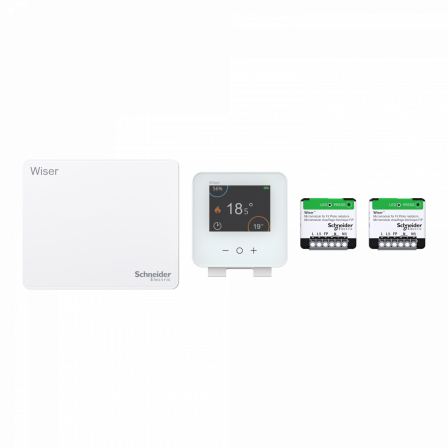 Wiser - kit thermostat connecté pour radiateurs FIP électriques Génération 2