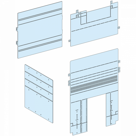 PrismaSeT P - Capot raccordement avant MTZ1 - fixe ou débro