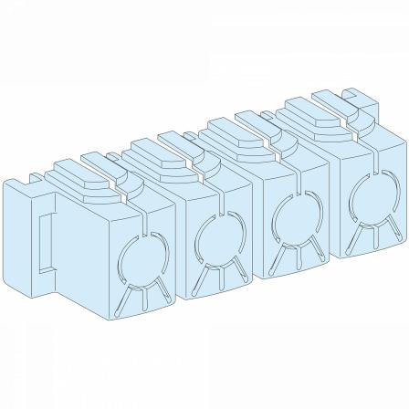 Linergy BW - 8 capots isolants IPxxB pour JdB (Powerclip)