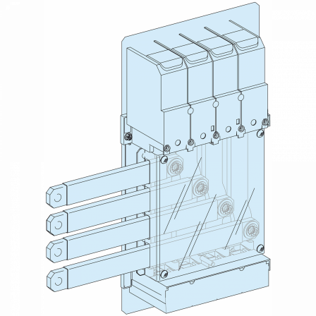 PrismaSeT G - Raccordement arrivée reporté en gaine NS630