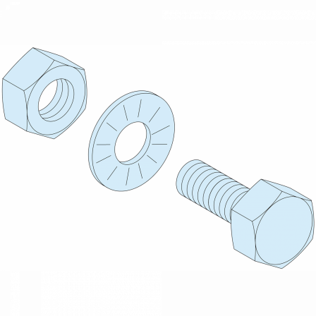 Linergy BS - Lot de 20 boulons - M6 x 20 pour barre de 5 mm