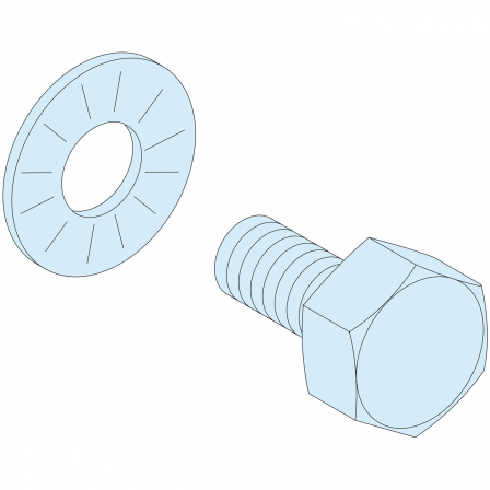 Linergy BS - Lot de 40 vis + rondelles - M6 x 16 pour barre taraudée < 630 A