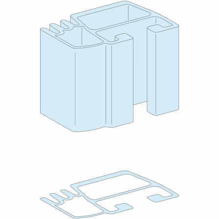 Linergy LGY - Profil pour JdB vertical - 800A - L= 1670mm
