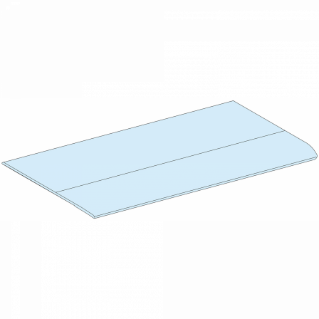 PrismaSeT G - Plaque passe-câble - Gaine L300 -IP30 - RAL9003