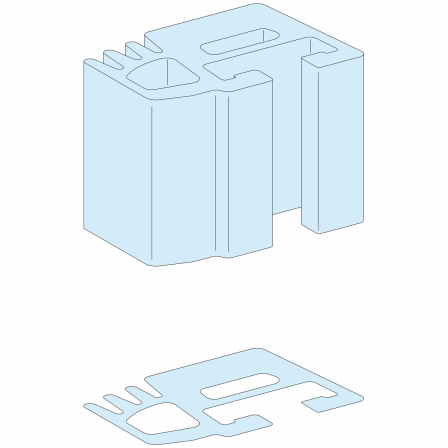 Linergy LGY -Profil pour JdB verticale- 1600A - L= 1670mm