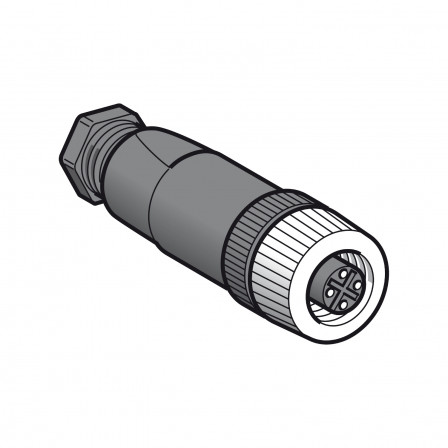 CONNEC.M12 META.FE.DROI4B