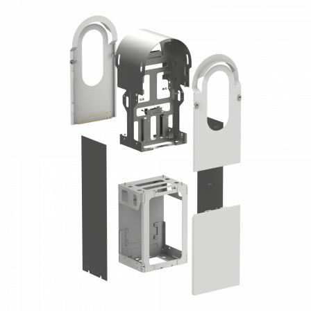 EVlink Pro AC - Kit metallique pour borne sur pied 2 points de charge