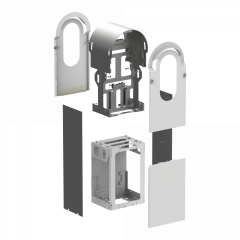 EVlink Pro AC - Kit metallique pour borne sur pied 2 points de charge