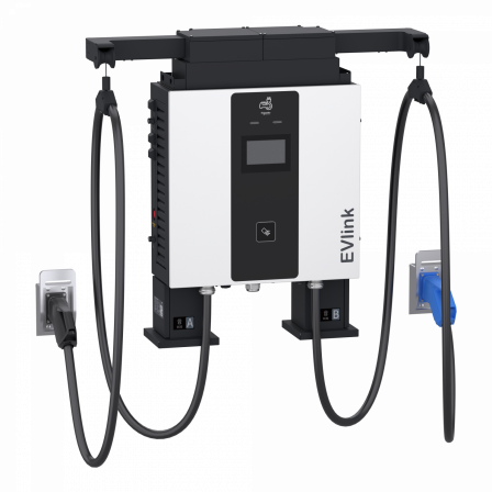 Evlink Pro DC - Borne de recharge - 60 kW - 1xCCS2+1xCH - Câble management -3,6m