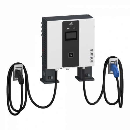 Evlink Pro DC - Borne de recharge - 60 kW - 1xCCS2+1xCH - Câble management -5m