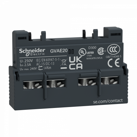 TeSys GV - contact auxiliaire - 2F