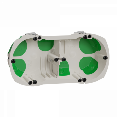 Multifix air - boîte étanche 2 postes - Ø67mm - P40mm - entraxe 71mm