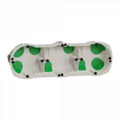Multifix Air - boîte étanche 3 postes - Ø67mm - P40mm - entraxe 71mm