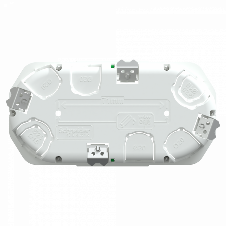 Multifix - boîte encastrement - 2 postes - Ø67mm - P40mm - entraxe 71mm