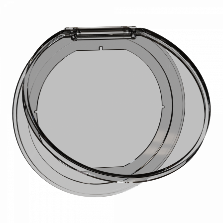 Unica System+ - couvercle transparent pour bloc de prise à encastrer XS - IP42