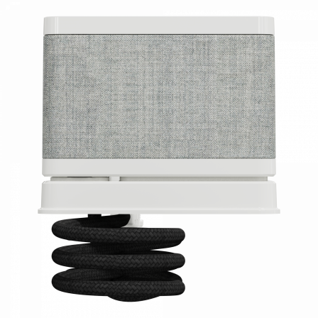 Unica System+ - clip bureau S design - 3 PC + USB A+C 3,1A - 2m - blanc/tissu