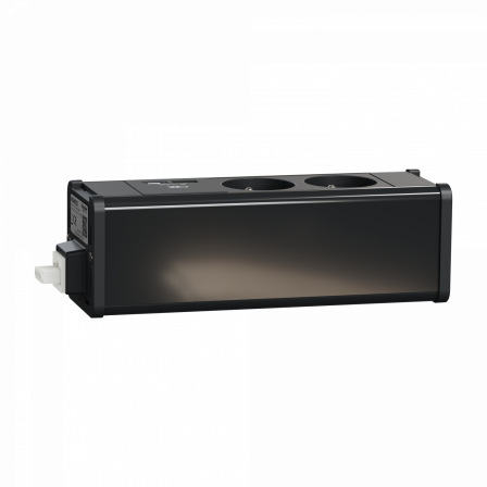 Unica System+ - nourrice précâblée M - 2 prises 2P+T + USB A+C - anthracite
