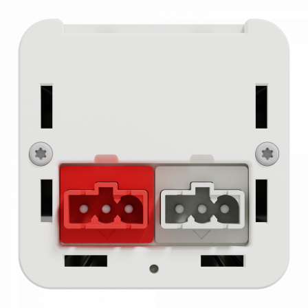 Unica System+ - nourrice précâblée M - 2x 2P+T + 2x 2P+T rouge +USB A+C - blc