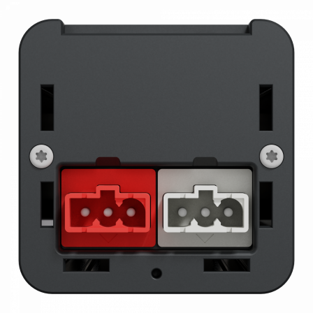 Unica System+ - nourrice précâblée M - 2x 2P+T + 2x 2P+T rouge +USB A+C - anth