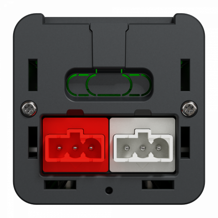 Unica System+ - nourrice précâb M - 2x2P+T +2x2P+Trouge +USB A+C +VDI 4mod - ant
