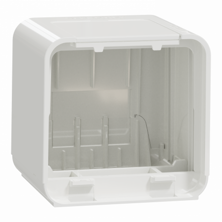 Unica System+ - fixation/finition embout pour nourrice M - à vis - blc