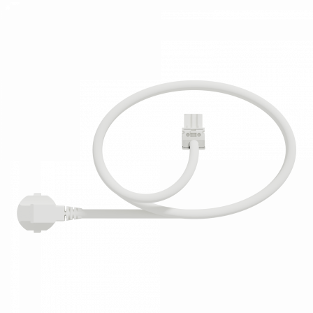 Unica System+ - cable spécifique pour nourrice M - 2,5mm2 - 6m - coudé - blanc