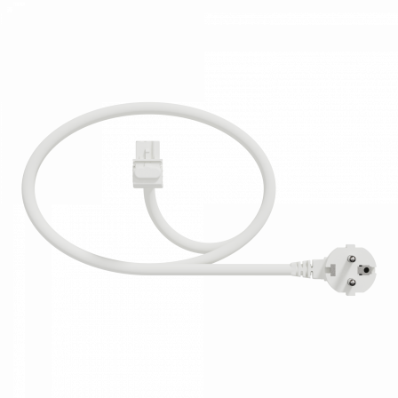 Unica System+ - cable spécifique pour nourrice M - 2,5mm2 - 6m - coudé - blanc