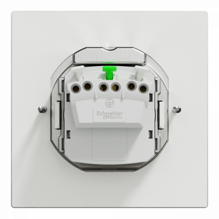 Unica System+ - Prise de sol XS IK08 IP44 - 2P+T - carrée métal