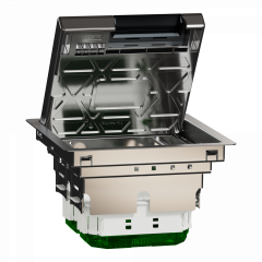 Unica System+ - Boîtier de sol M 2x4mod ou 4 postes - métal - IK09 IP20