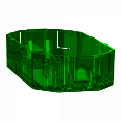 Unica System+ - Boîte de fond pour support appareillage M/L - 4mod - lot de 10