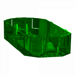 Unica System+ - Boîte de fond pour support appareillage XL - 6mod - lot de 10