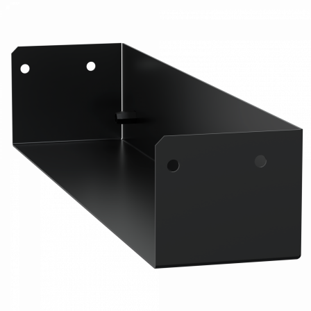 Canalis EV - Entretoise extrémité fixat. rails horizontaux - x2 - Noir - RAL9005