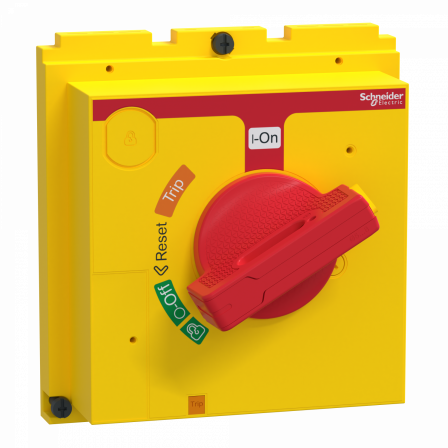 ComPacT NSX - Cde rotative directe - poignée rouge et plastron jaune pr NSX630