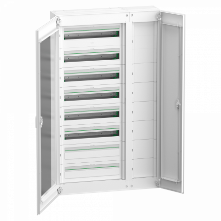 PrismaSeT S - coffret saillie plastique & métal 8 rangées 24 modules + Gaine