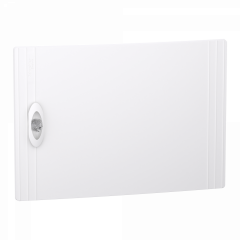 PrismaSeT XS - Porte pleine RAL9003 pour coffret encastré 1 rangée 18 modules