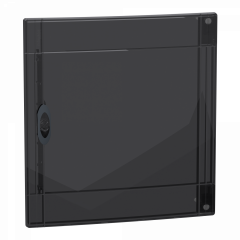 PrismaSeT XS - Porte fumée RAL9003 pour coffret encastré 2 rangées 18 modules