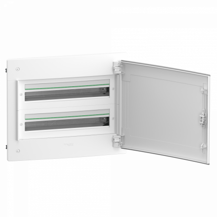 PrismaSeT XS - Coffret plastique encastré 2 rang. 24 modules - avec porte pleine