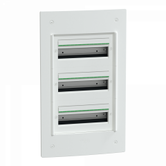 PrismaSeT XS - Coffret encastré 3 rangées 13 modules - sans porte