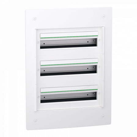 PrismaSeT XS - Coffret encastré 3 rangées 18 modules - sans porte