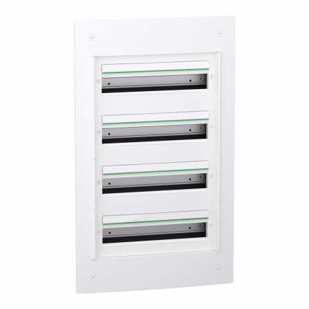 PrismaSeT XS - Coffret encastré 4 rangées 18 modules - sans porte