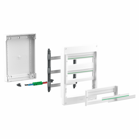 PrismaSeT XS - Coffret saillie 3 rangées 18 modules - sans porte