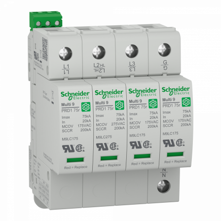Multi 9 PRD1 75r 4P T1 120/240V Parafoudre debro UL1449