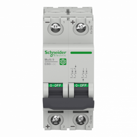 Multi9 C60H-DC - disjoncteur - 2P - 6A C 500V-DC