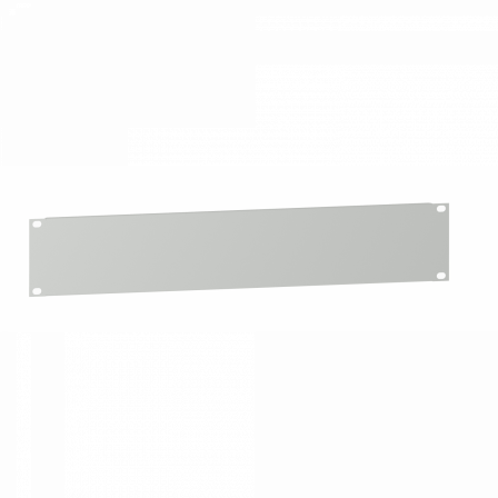 Actassi plastron 19P plein 2U tôle - RAL7035